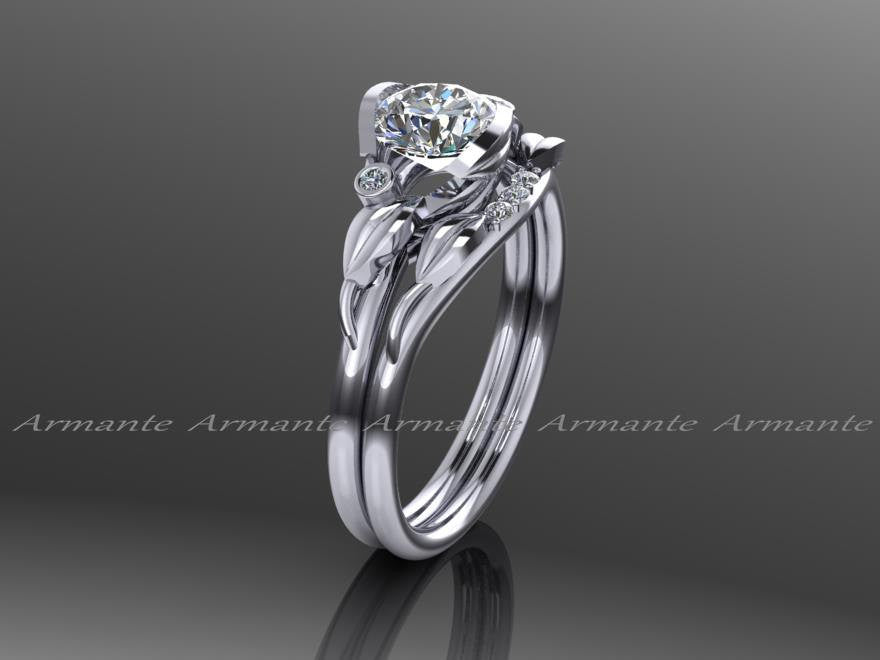 Design Ideas for Antique Floral Diamond Wedding Rings - Brilliance.com